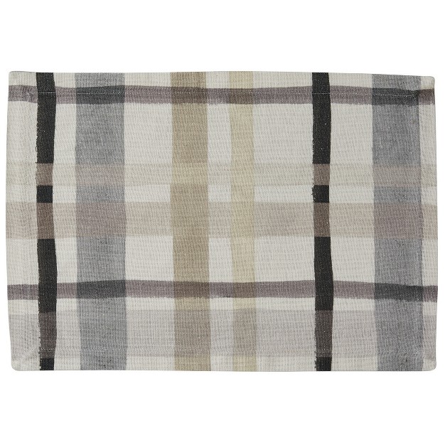 Split P Urban Plaid Printed Placemat Set