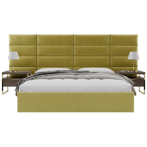 VANT Upholstered Headboards - Olive Moss - 39 Inch - Set of 4 panels - - 21157857