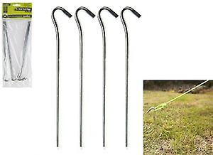 Summit Heavy Duty Steel Hook Pin Awning Camping Tent Pegs 23cm x 6mm