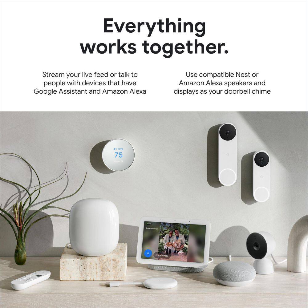 Google Nest Doorbell (Wired 2nd Gen) - Ivy GA03697-US