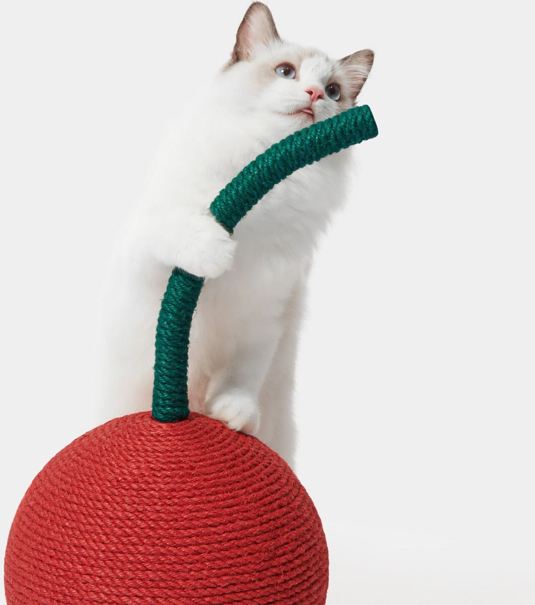 VETRESKA Cherry Scratching Ball Cat Toy