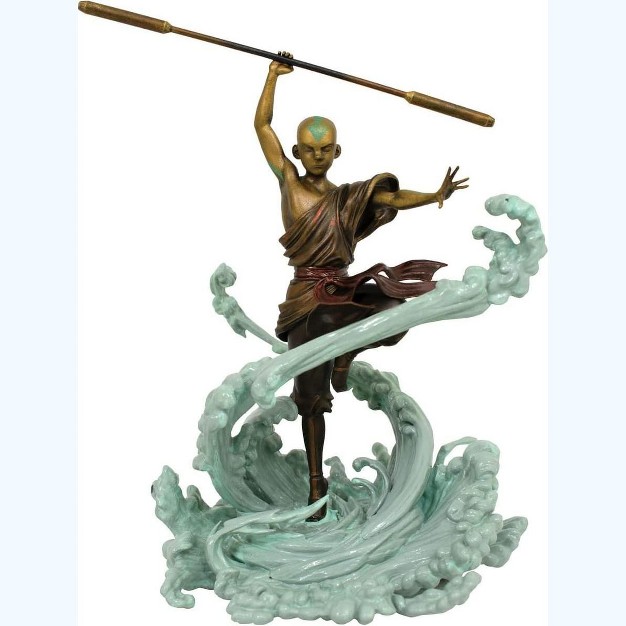 Diamond Select Avatar Gallery Bronze Finish Aang Exclusive 12 Inch Pvc Statue