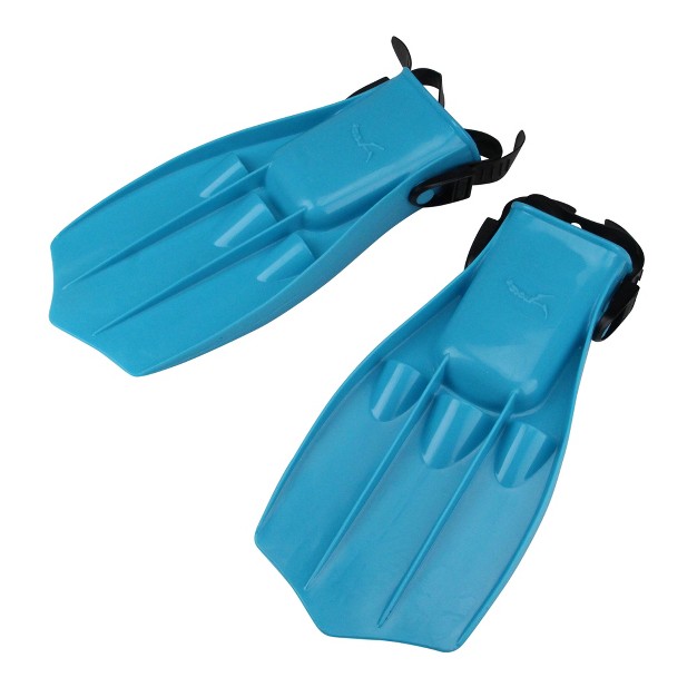 Florescent Blue Dolphin Recreational Swim Fins