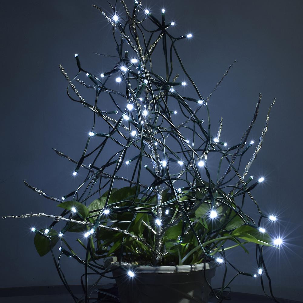 17m 100 Led Solar Outdoor Garden Lamp White Fairy String Light For Party Wedding Christmas Home Room Decor Gift No.174454