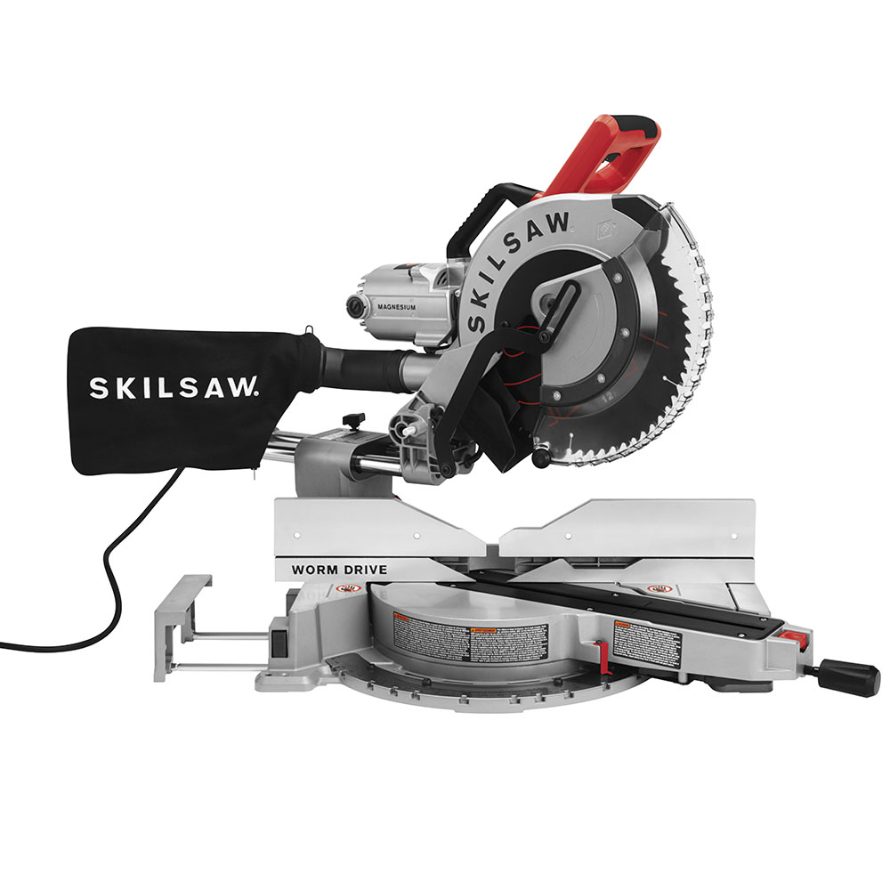 12 In. Worm Drive Dual Bevel Sliding Miter Saw ;