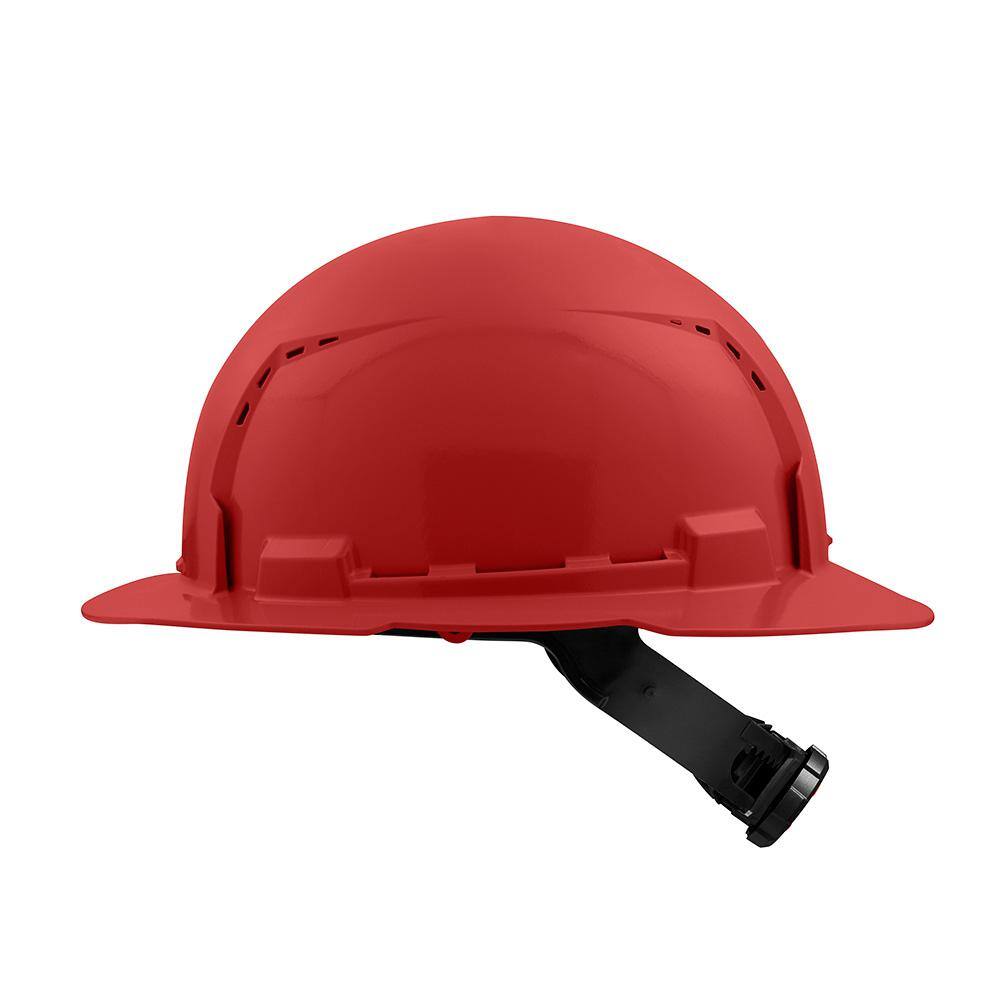 MW BOLT Red Type 1 Class C Full Brim Vented Hard Hat with 4-Point Ratcheting Suspension (10-Pack) 48-73-1209X10