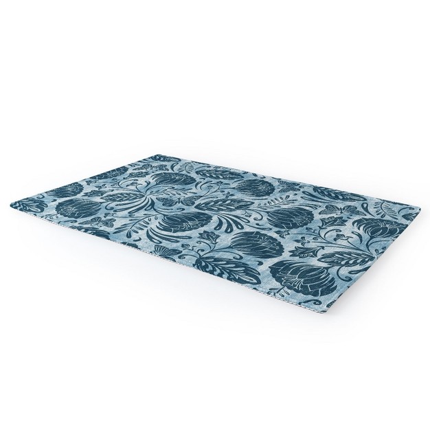 Heather Dutton Arabella Washed Indigo Outdoor Rug Deny Designs