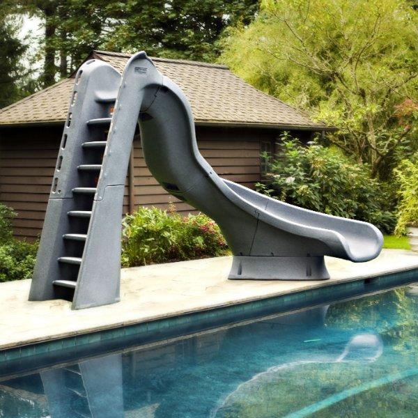 S.R. Smith 68820958224 Turbotwister Left Curve Pool Slide - Gray Granite