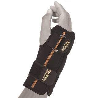 COPPER FIT Rapid Relief One Size Fits Most Wrist Brace in Black CFRRWRT1S3