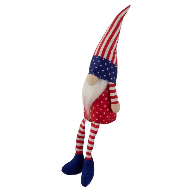 Sitting Patriotic Boy 4th Of July Gnome