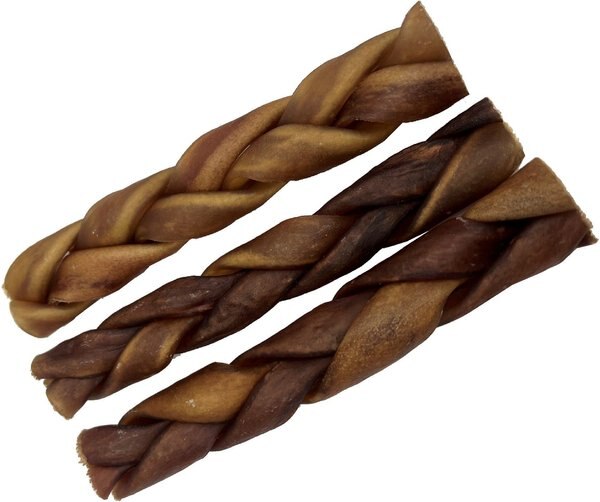 HDP Collagen 6-inch Natural Braided Bully Stick Dog Treats