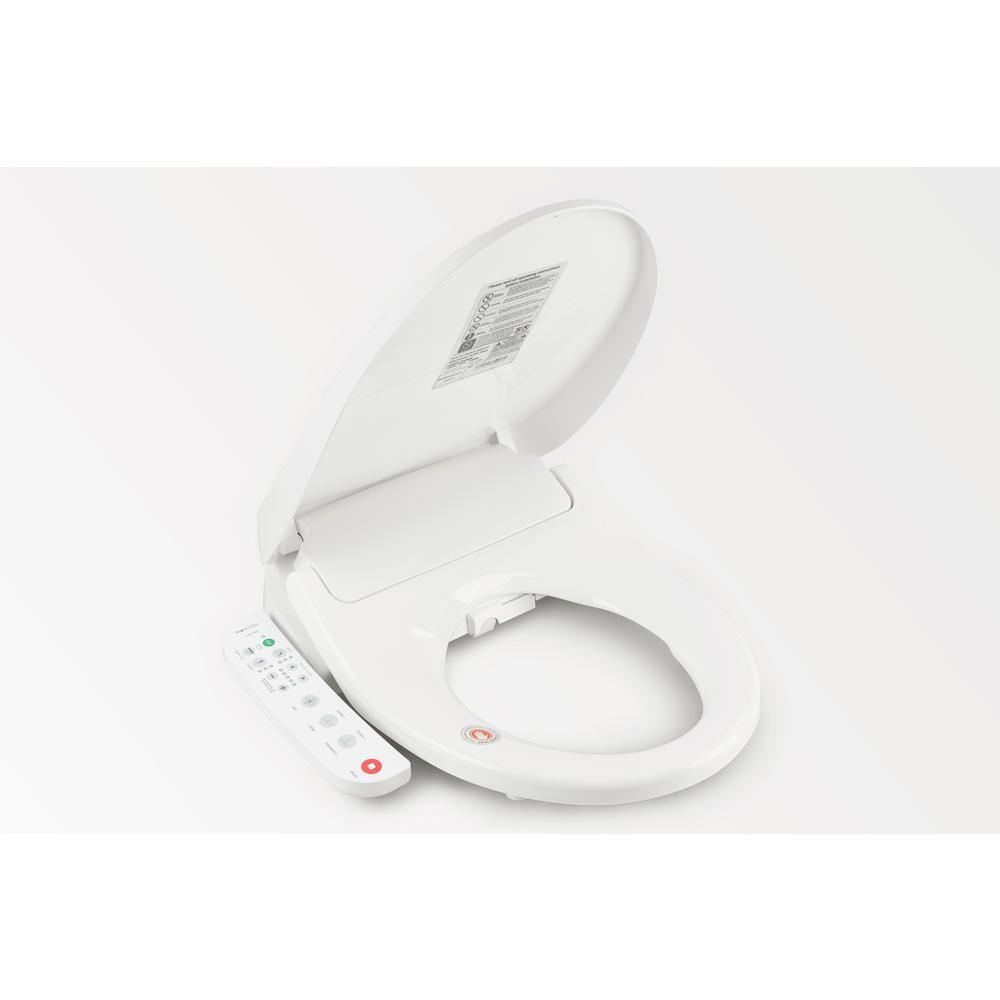 UPIKER Electric Smart Bidet Seat for Elongated Toilets in. White with Fusion Heating Technology UP2304TOS0003