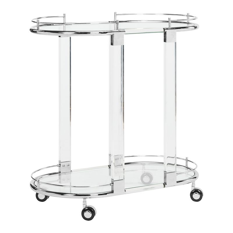 Safavieh Lennon Acrylic Bar Trolley