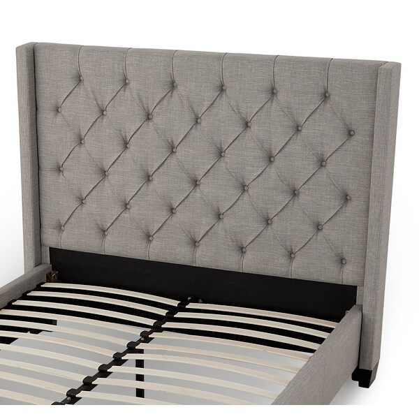 Verona Tufted Upholstered Headboard in Speckled Grey - - 38002647