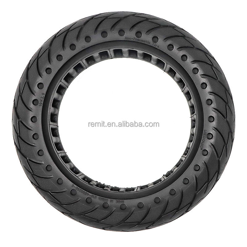 Anti skid run flat tires 10 x 2.5 solid tires for MAX G30 electric scooter spare parts and accessories