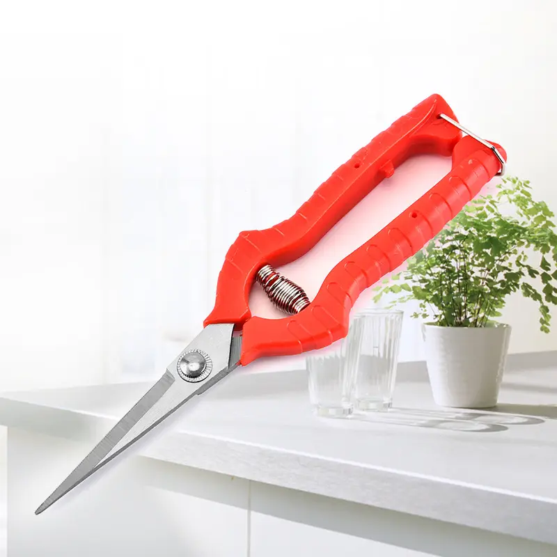 Factory Direct Sale Stainless Steel Garden Shears Pruning Thin Fruit Garden Finishing Shears Tool