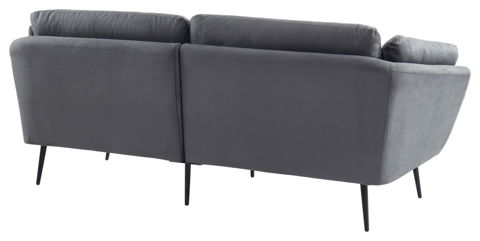 Divani Casa Cody Modern Gray Fabric Sofa   Midcentury   Sofas   by Vig Furniture Inc.  Houzz