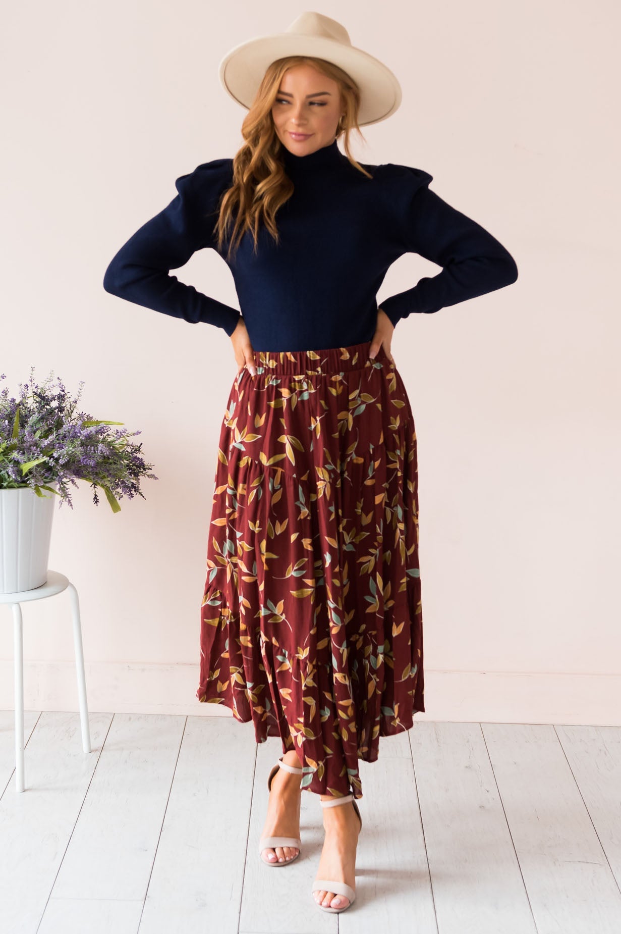 Leaves Are Changing Modest Skirt