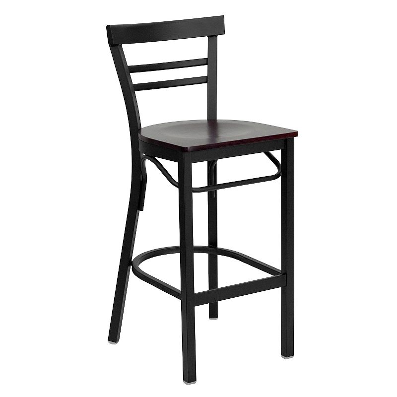 Flash Furniture HERCULES Series Ladder Back Bar Stool