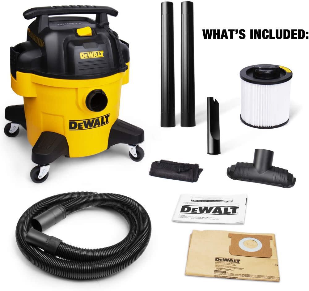 DEWALT Poly Wet/Dry Vacuum 6 Gallon DXV06P from DEWALT