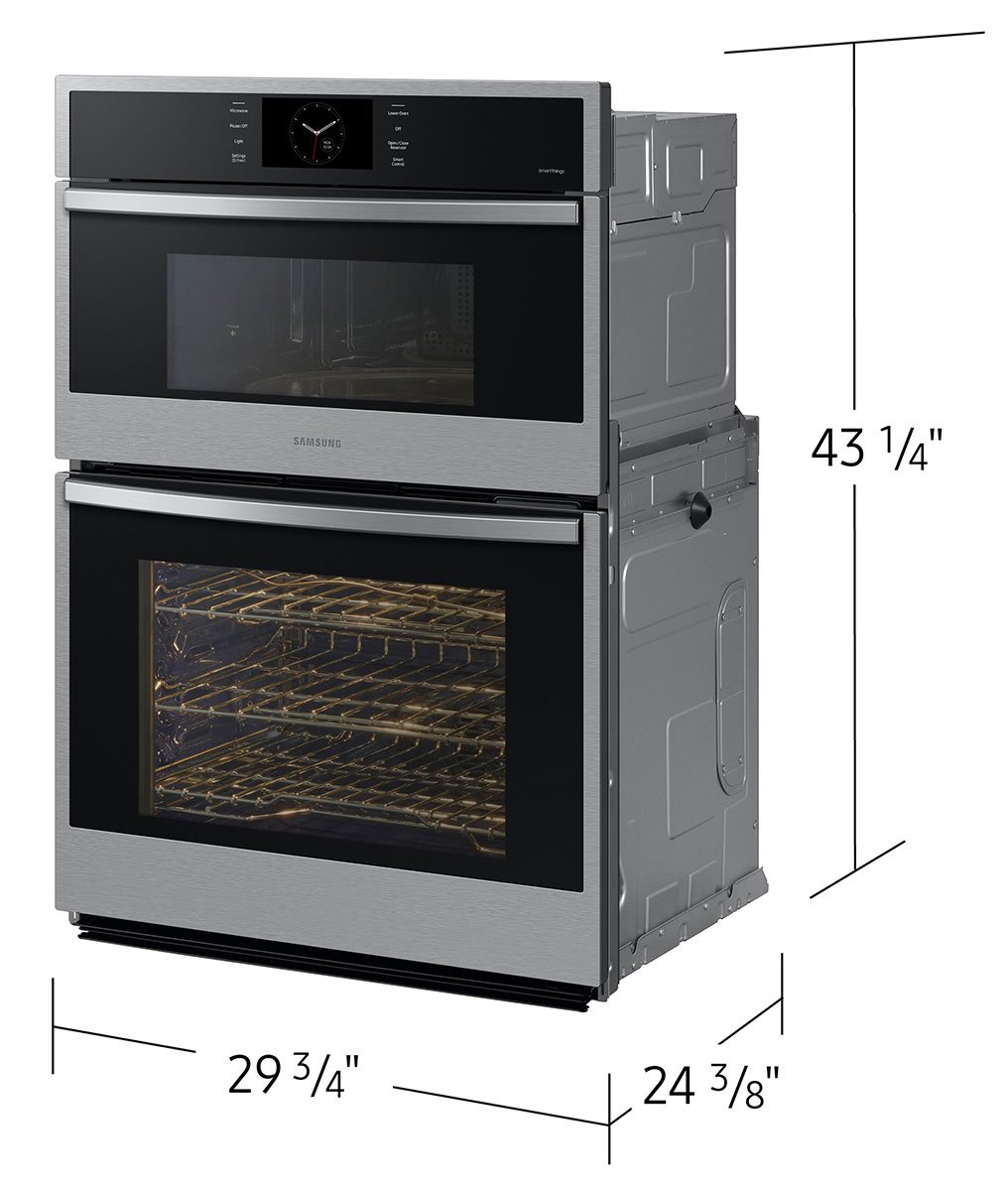  Bespoke 30-Inch Microwave Combination Oven With AI Pro Cooking Camera in Stainless Steel