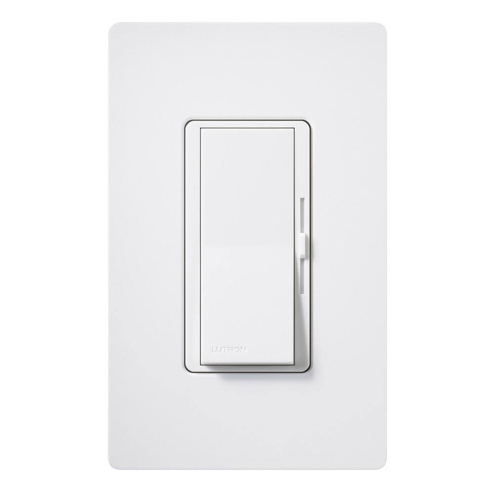 Lutron Diva LED+ Dimmer Switch for Dimmable LED and Incandescent Bulbs 250-WattSingle-Pole or 3-Way Snow (DVSCCL-253P-SW) DVSCCL-253P-SW