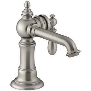 KOHLER Artifacts Single Hole Single-Handle Bathroom Faucet in Vibrant Brushed Nickel K-72762-9M-BN