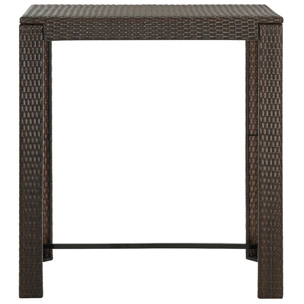 vidaXL Patio Bar Table Brown 39.4