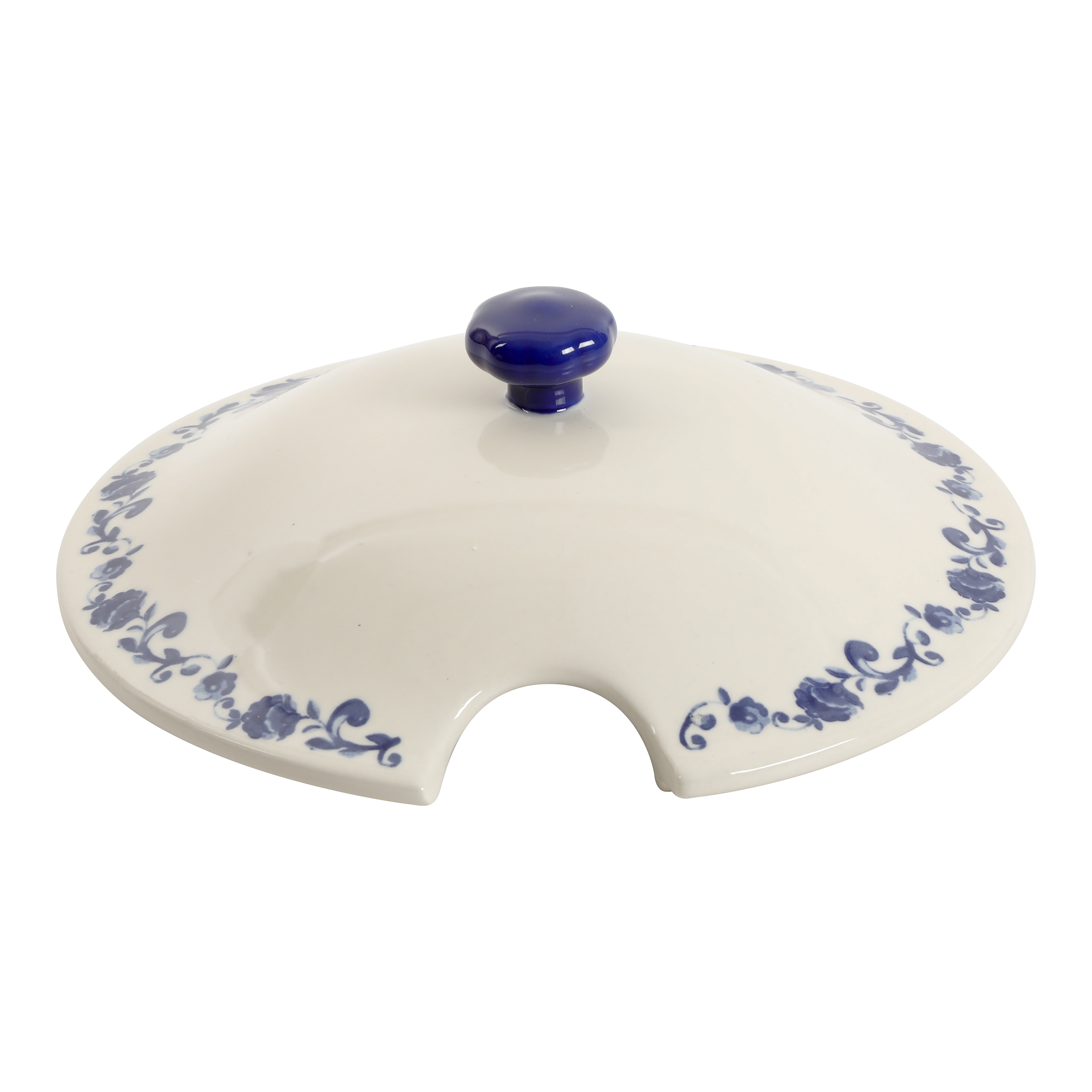 The Pioneer Woman Frontier Rose Cobalt 3.17-Quart Soup Tureen with Ladle