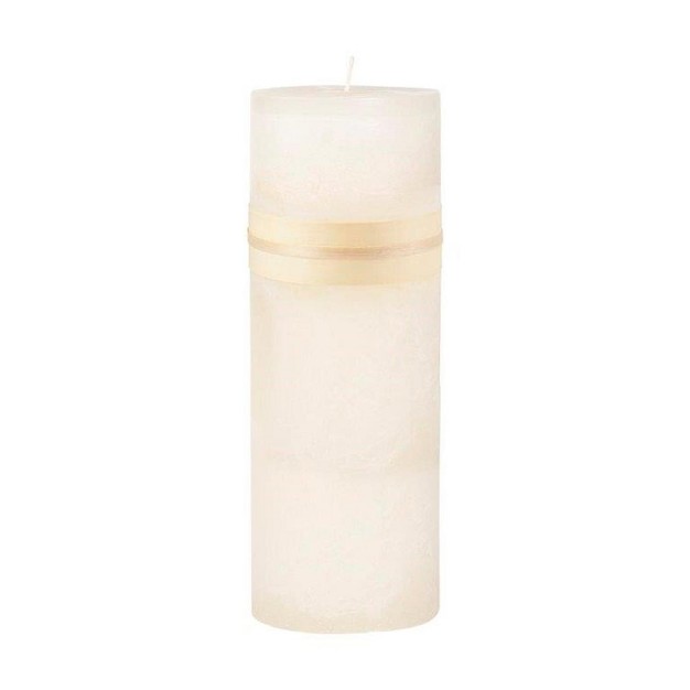 Ivory Traditional Cylindrical Outdoor Pillar Candle