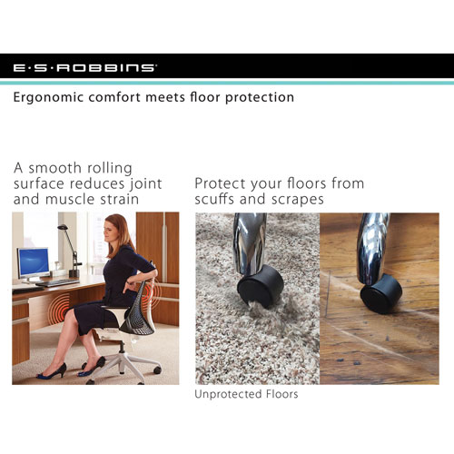 E.S. Robbins Sit or Stand Mat with Lip - Pile Carpet - 53