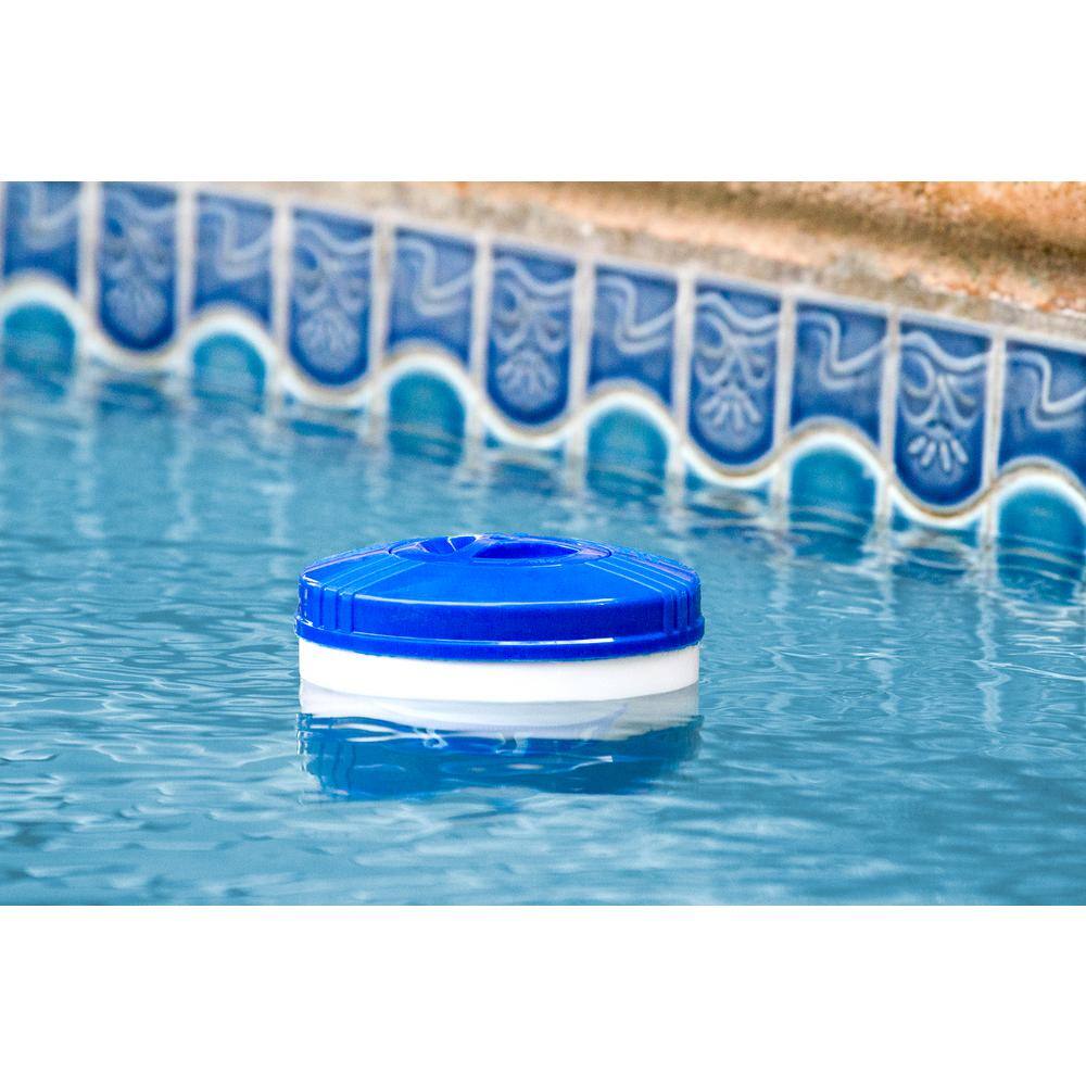 HDX Floating Chlorine  Bromine Dispenser for Spas Hot Tubs and Small Pools 62157