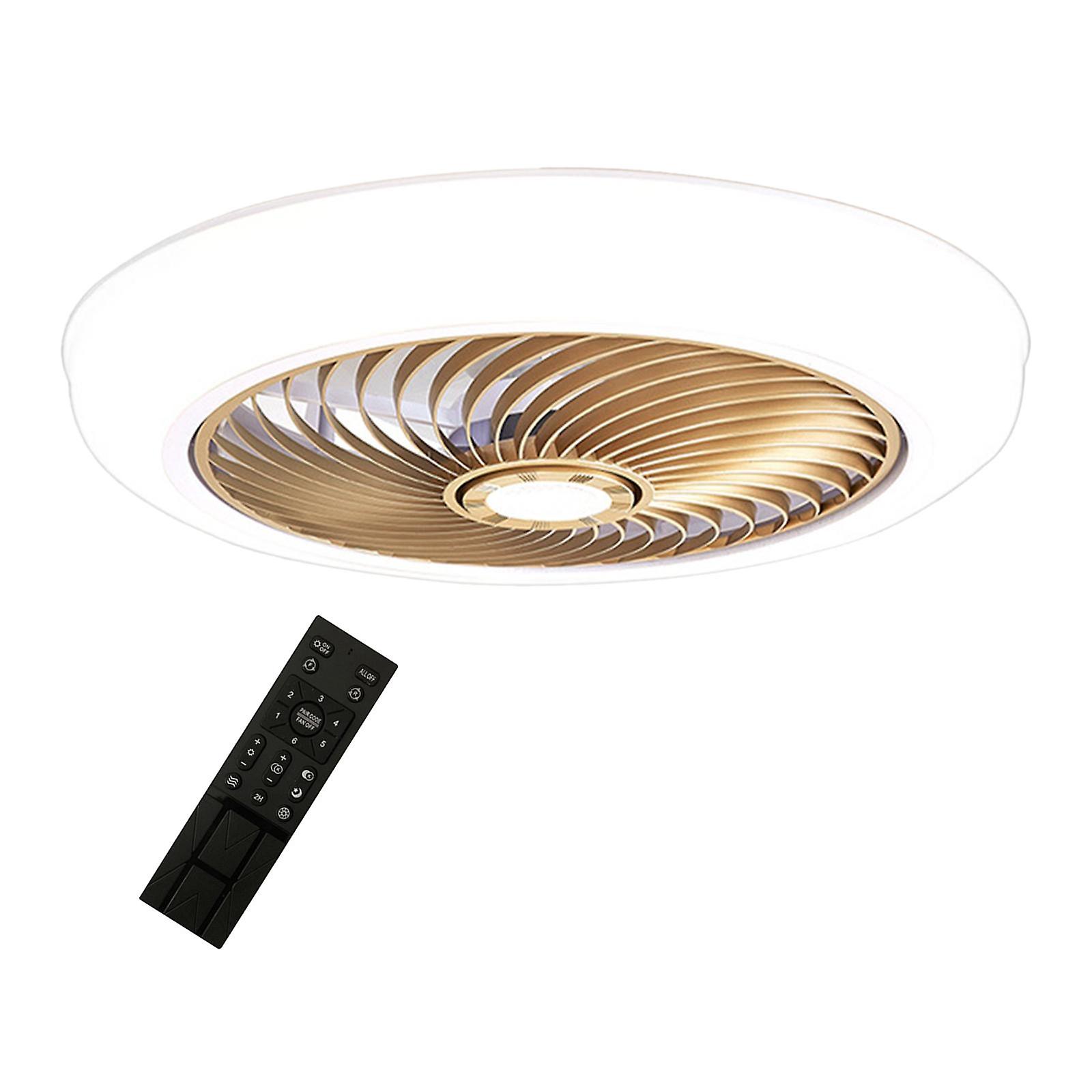 Ceiling Fan With Light Dimming Ceiling Lights For Kitchen Bathroom Cloakroom Golden