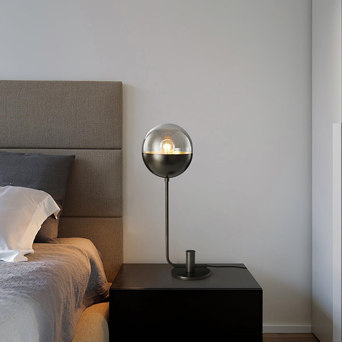 Brass Globular Table Lamp