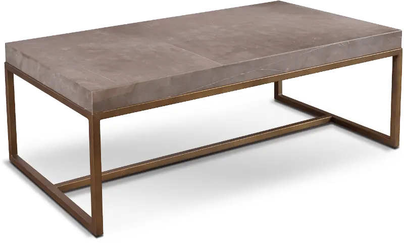 Roka Gray Honed Marble Coffee Table