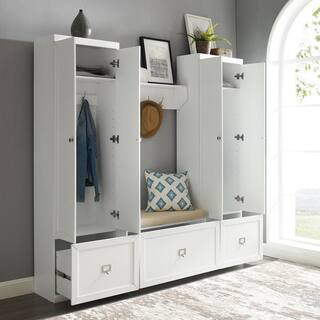 CROSLEY FURNITURE Harper White 4-Piece Entryway Set KF31015WH