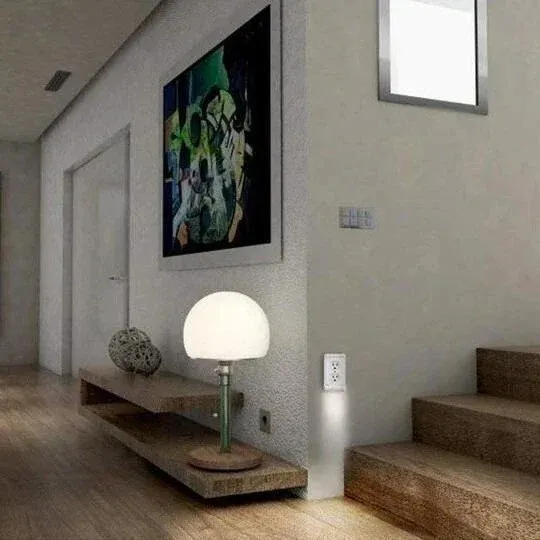 🔥 BIG SALE - 48% OFF🔥Outlet Wall Plate With Night Lights-No Batt