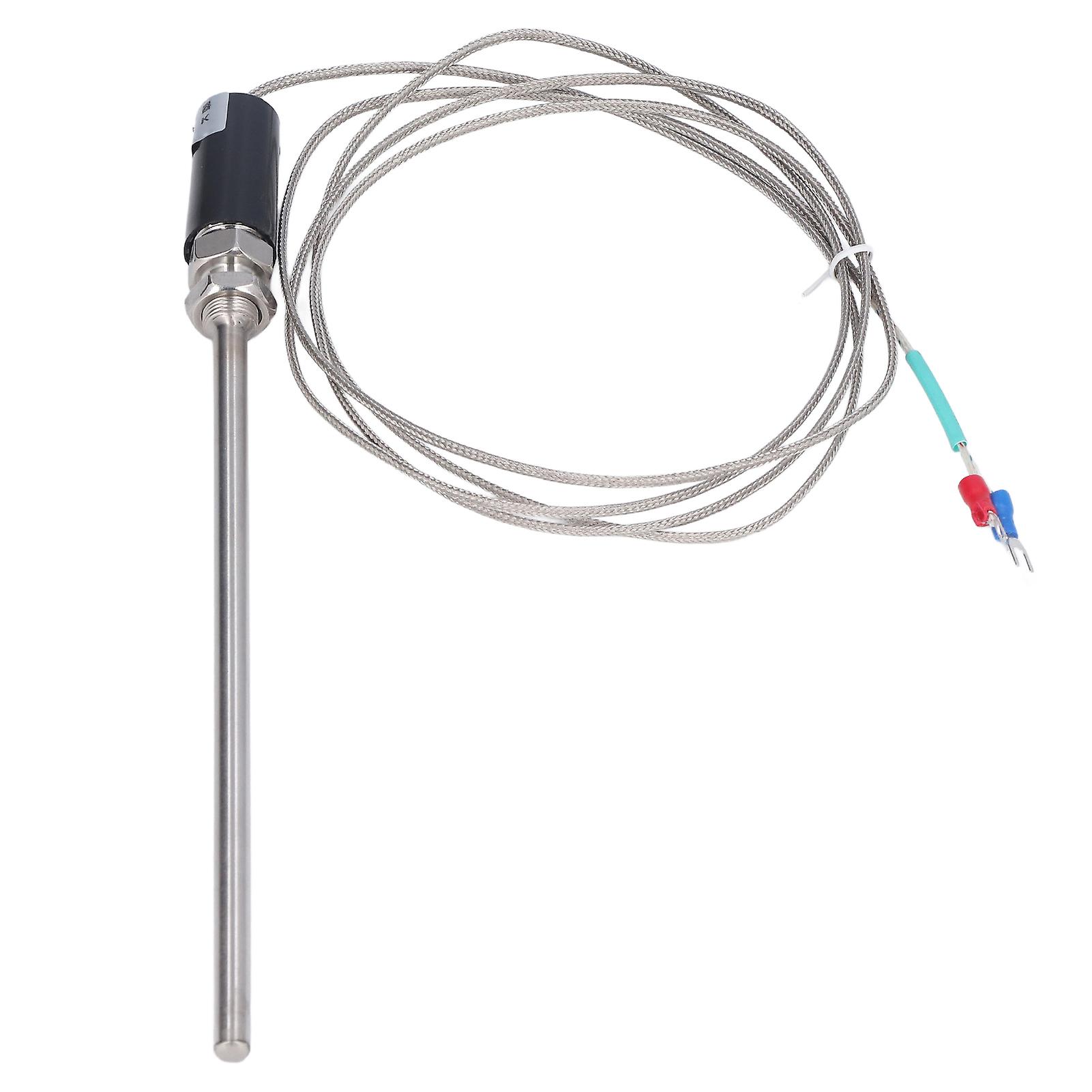 K Type Thermocouple Ground Shielded Wire Temperature Sensor Probe 0800 200mm Wrnt01