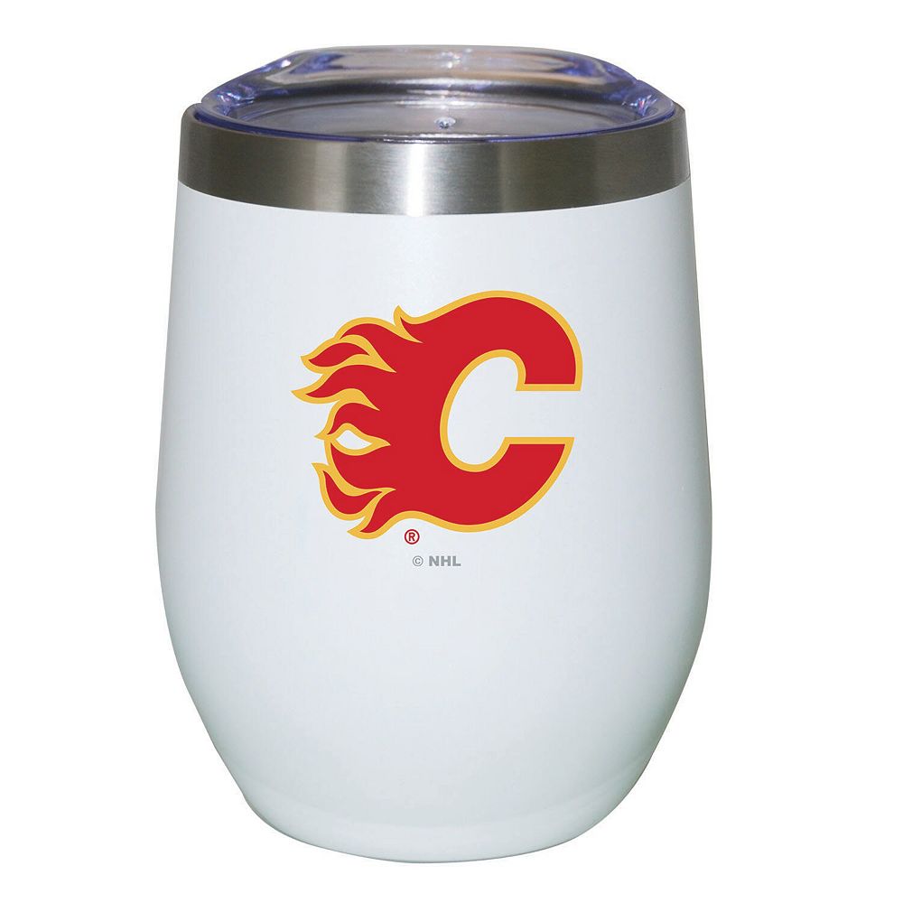 Calgary Flames 12oz. Logo Stemless Tumbler