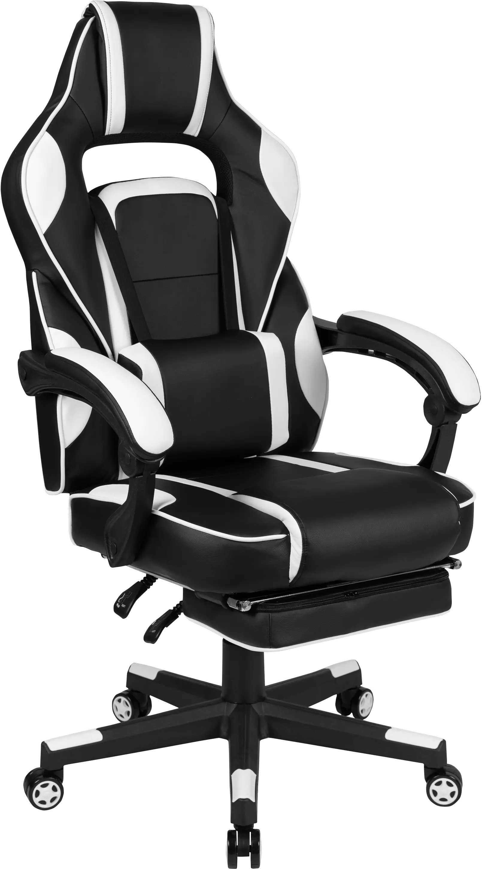 White and Black Gaming Swivel Chair - X40