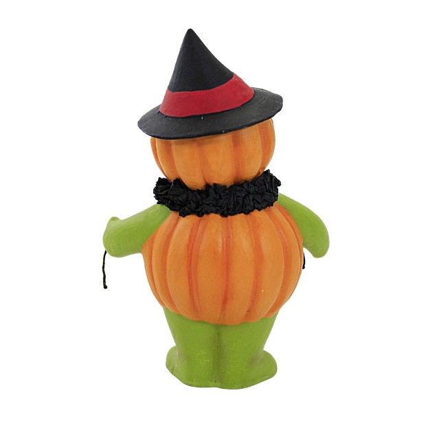 Bethany Lowe Boo Pumpkin Head Witch One Halloween Figurine 5 25 Inches Halloween Jack o lantern Tl2351 Polyresin Orange