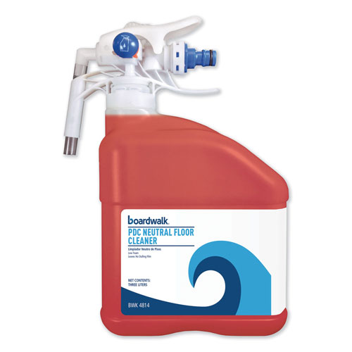 Boardwalk PDC Neutral Floor Cleaner | Tangy Fruit Scent， 3 Liter Bottle | BWK4814EA