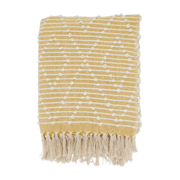 Diamond Woven Throw Blanket With Tassel Saro Lifestyle