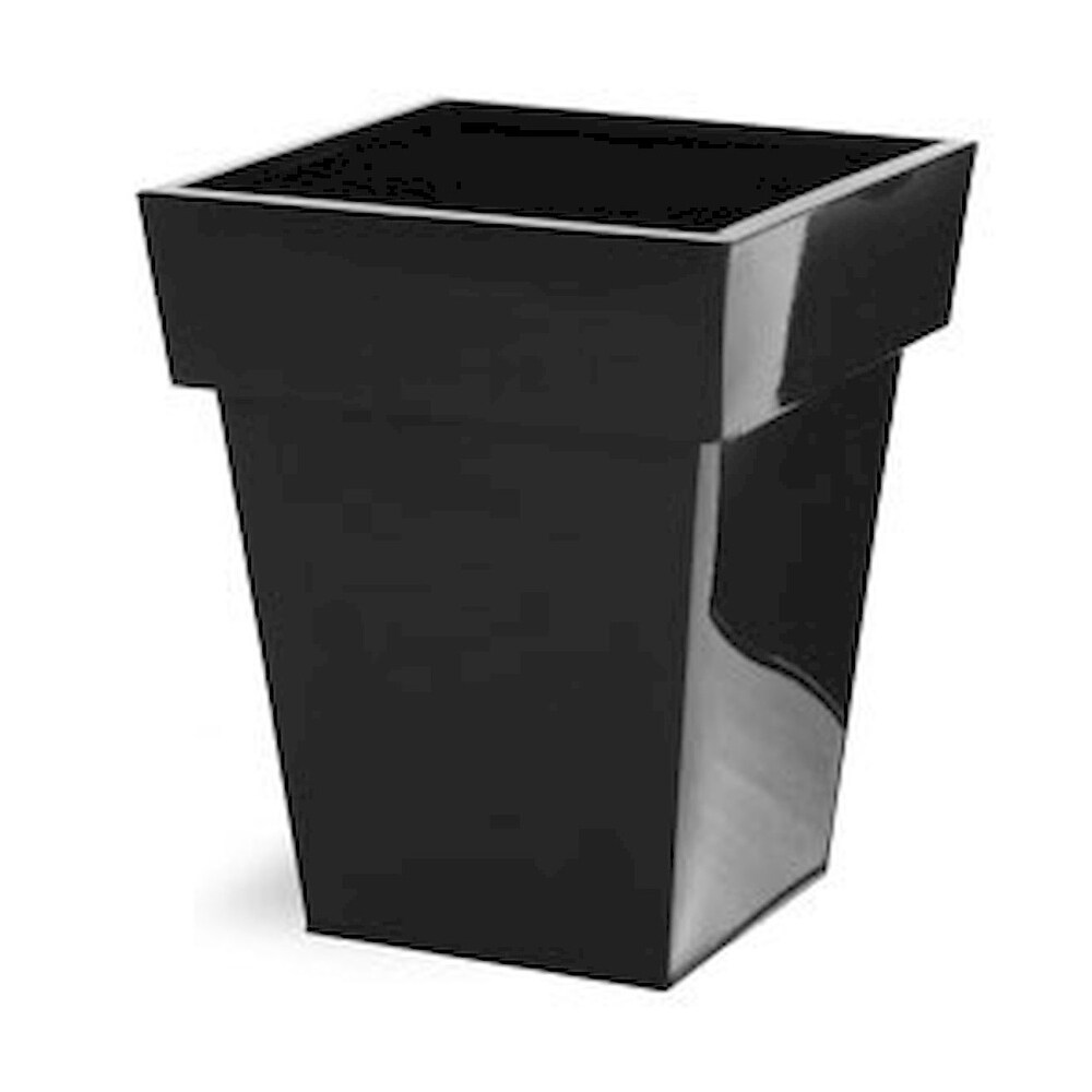 Black Finished Metal Planter