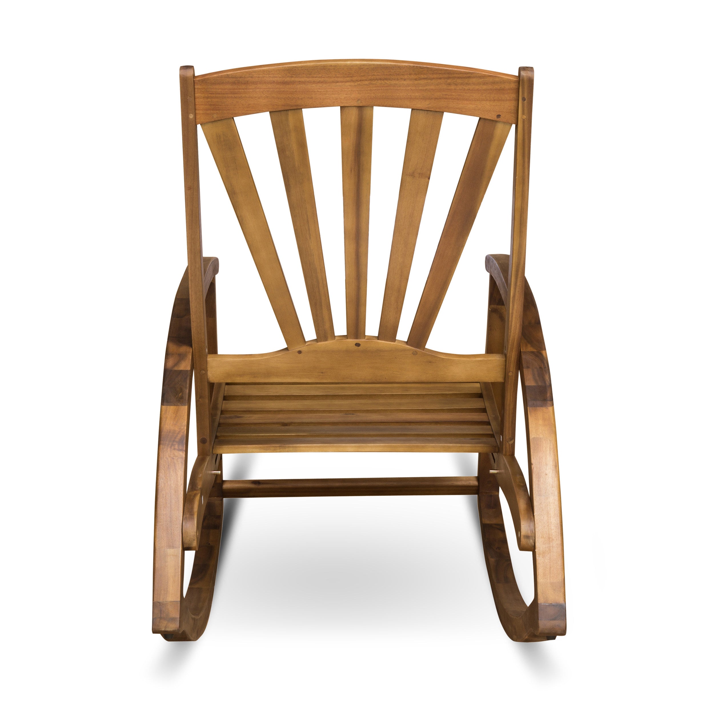 Kelsey Outdoor Acacia Wood Rocking Chair with Footrest