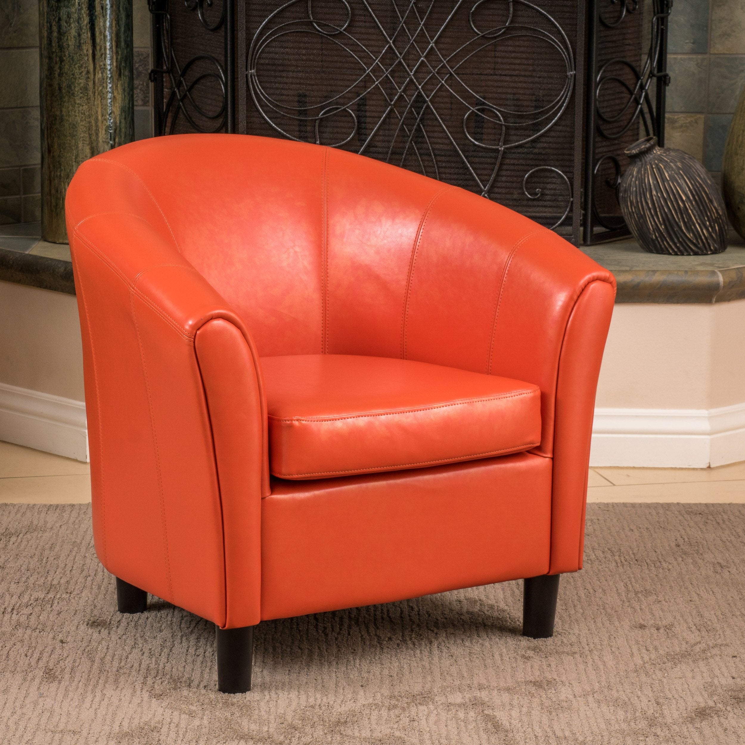 Newport Tub Design Leather Club Chair