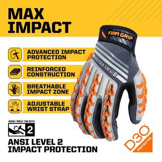 FIRM GRIP X-Large Max Impact Work Gloves 63853-06