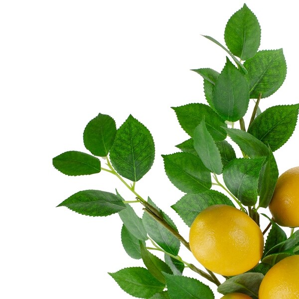 Artificial Potted Mini Lemon Tree