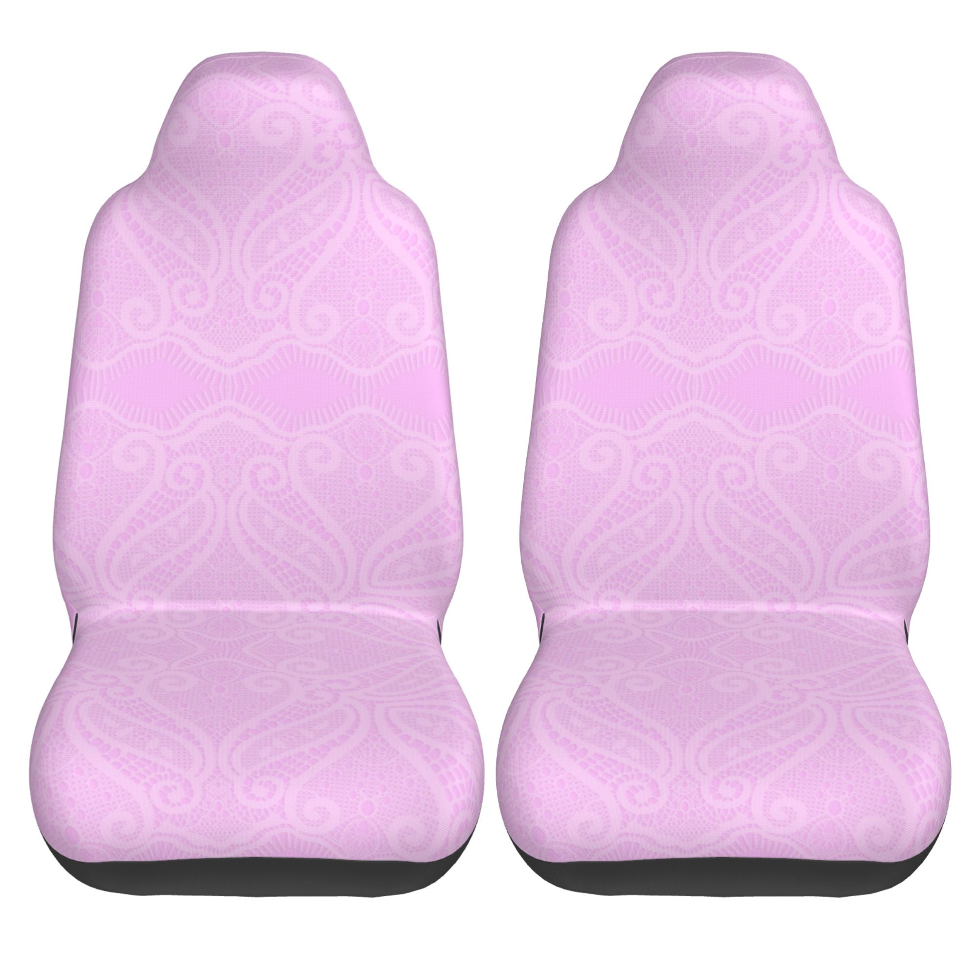 ZICANCN Car Seat Covers Front Seats Only，Pink Vintage Design Automotive Seat Covers Protectors for Cars Trucks Suv 2 Pack