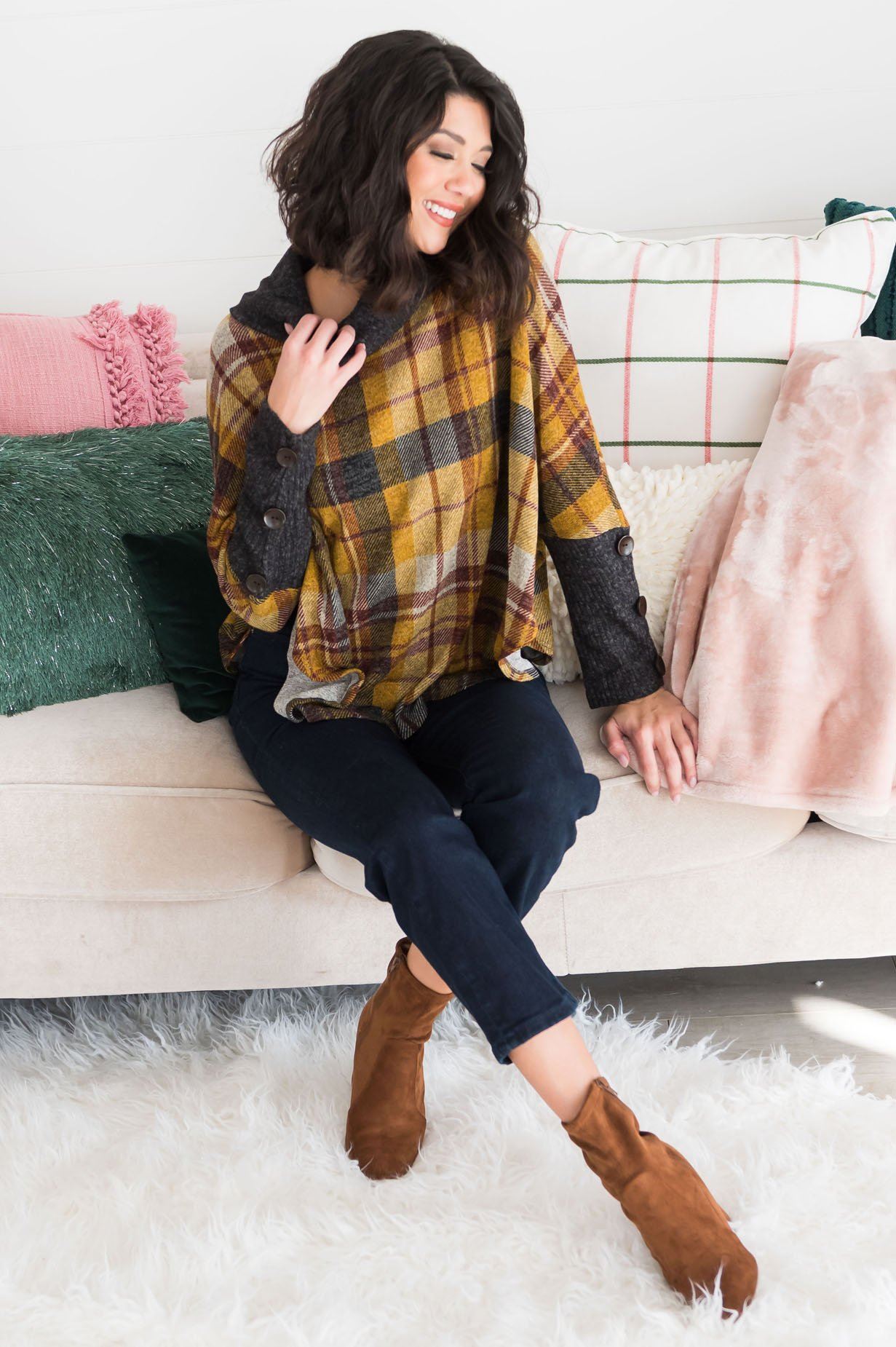 Cozy In Modest Fleece Tunic